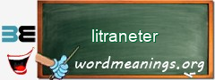 WordMeaning blackboard for litraneter